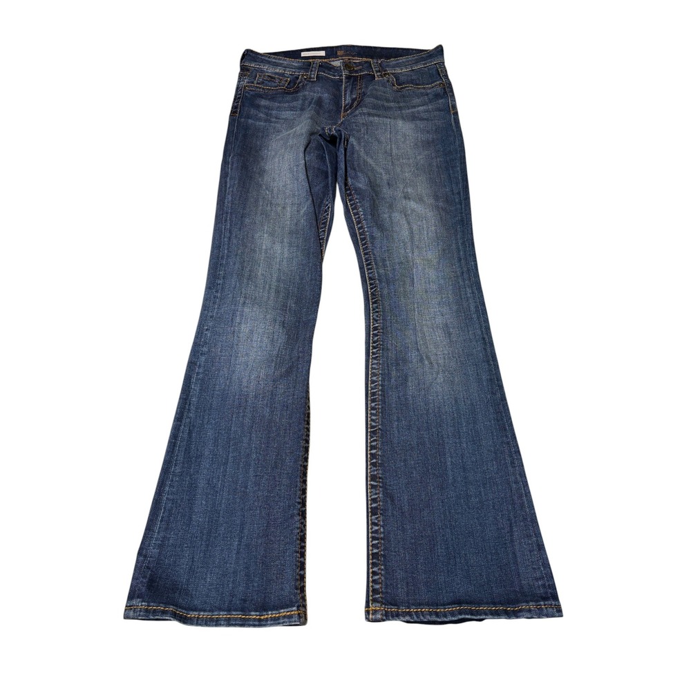 Kut from the Kloth Natalie High Rise Bootcut Jeans Dark Wash Womens 10‎ W32 L32
